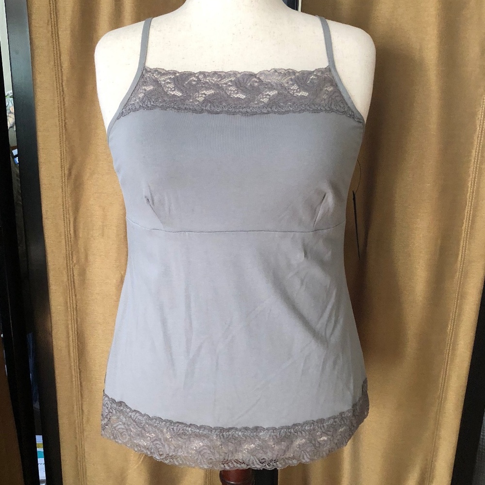 Apt.9 Gray Lace on Top n Bottom Camisole